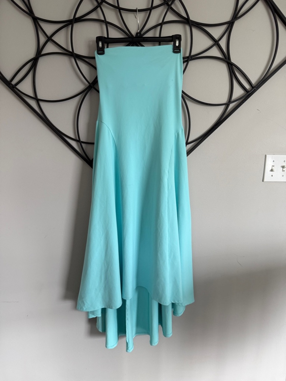 High-Low Aqua Blue Women’s Dress